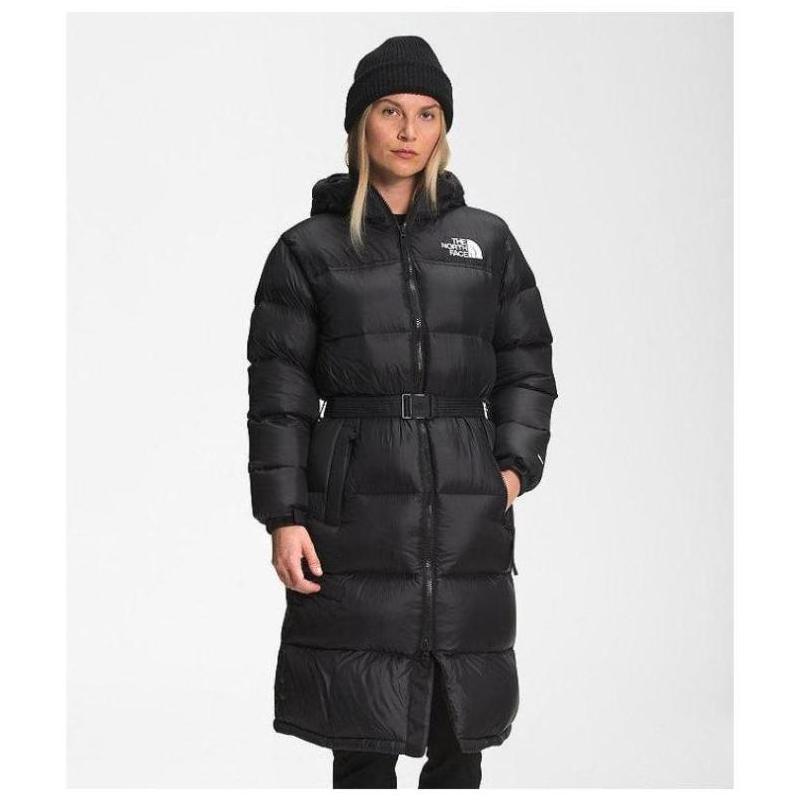 the north face北面女羽绒服长款冬季鹅绒保暖收腰美国直邮5gim