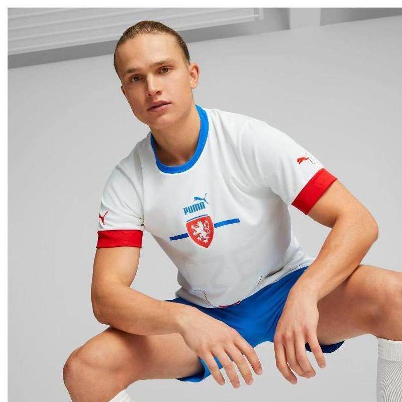 puma彪马男士运动短袖圆领t恤捷克共和国客场球衣美国直邮765866