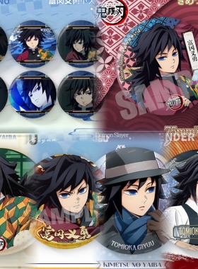 【富冈义勇个人池】吧唧谷子鬼灭之刃动漫周边双闪徽章挂饰痛包