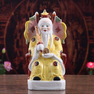 陶瓷姜太公佛像姜子牙神像风水事业商业摆件工艺品