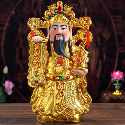佛像陶瓷摆件文财神爷