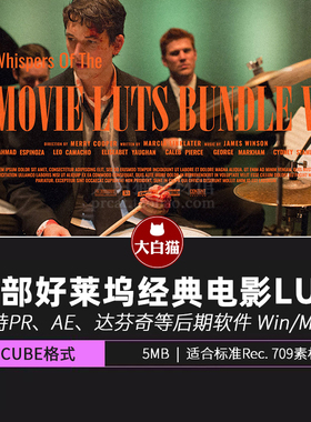 LUTs调色 28组好莱坞经典电影视频调色预设 Movie LUTs Bundle V2