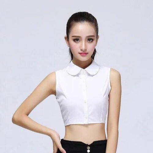 韩版娃娃领假领子女白色无袖百搭衬衫领精致假衣领休闲