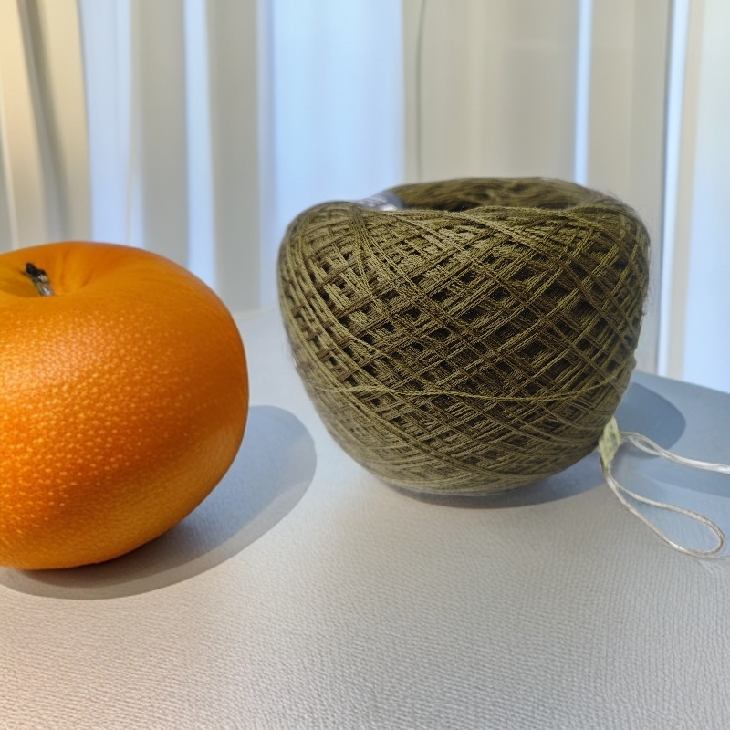 苔原雾色澳洲美丽诺羊毛线茶绿灰调中粗毛线团森女系斗篷围巾diy