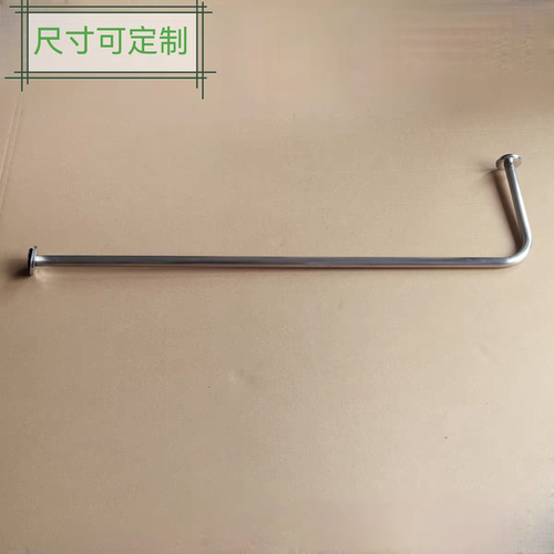 服装店展示架上墙7字型加粗拉丝不锈钢男女装挂衣杆陈列货架