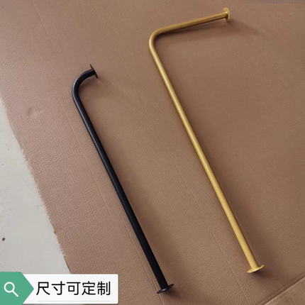 多用性上墙顶装L型悬挂转角7字型短衣柜前后挂衣吊杆支持定做