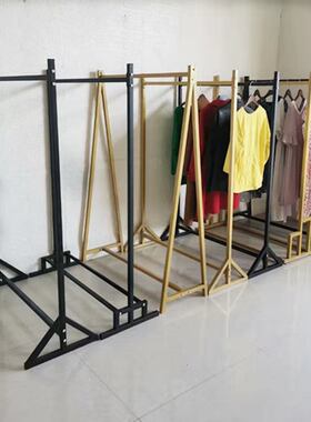 服装店展示架1.6米高金色