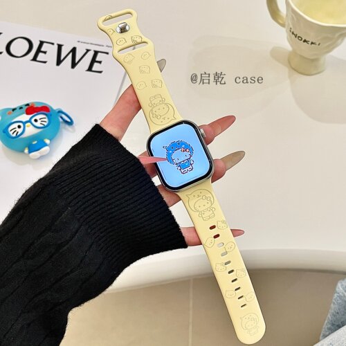 适用苹果手表表带硅胶