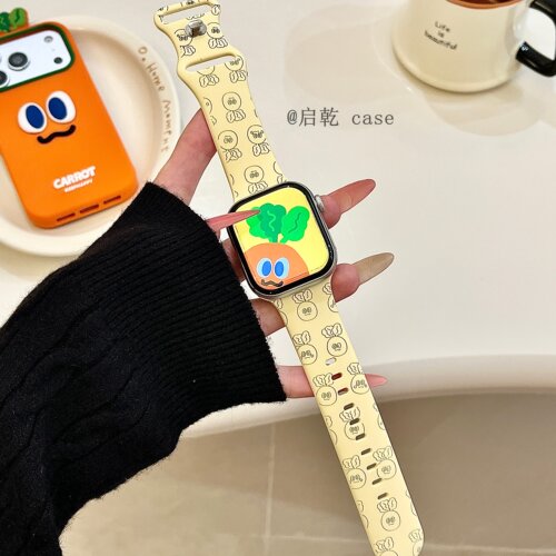 适用苹果手表表带硅胶