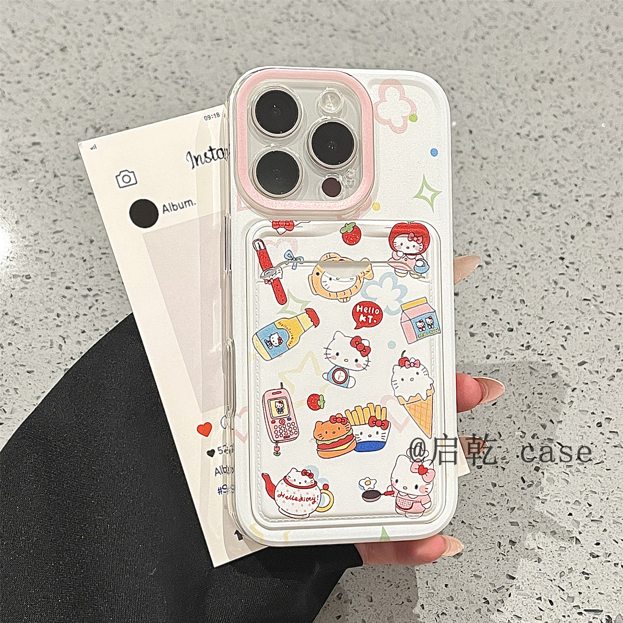 启乾 可爱美食猫咪iPhone17/16手机壳适用苹果15/14