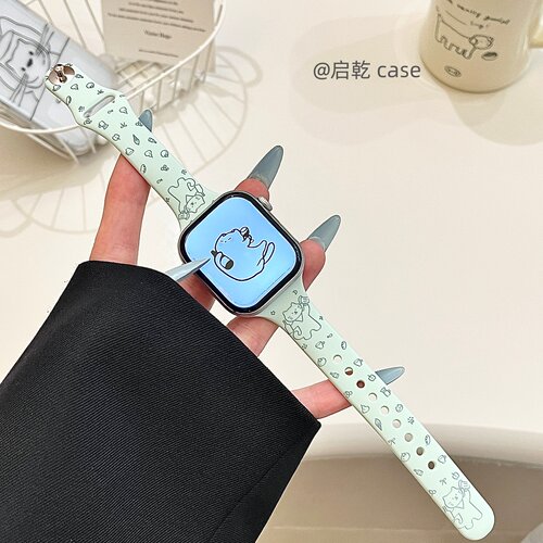 适用苹果手表表带硅胶