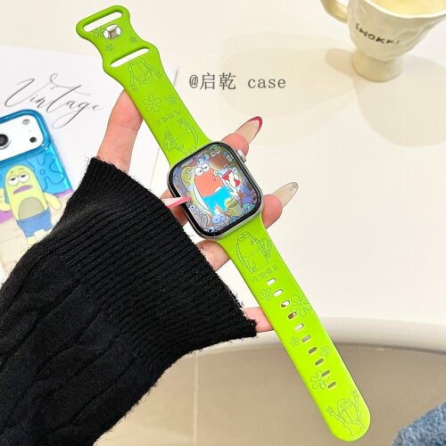 适用苹果手表表带硅胶