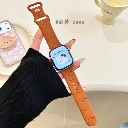适用苹果手表表带硅胶
