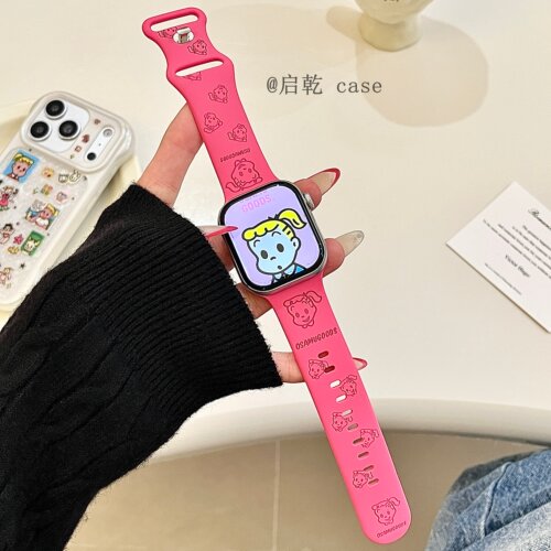 适用苹果手表表带硅胶