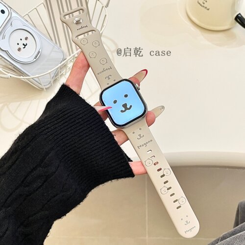 适用苹果手表表带硅胶