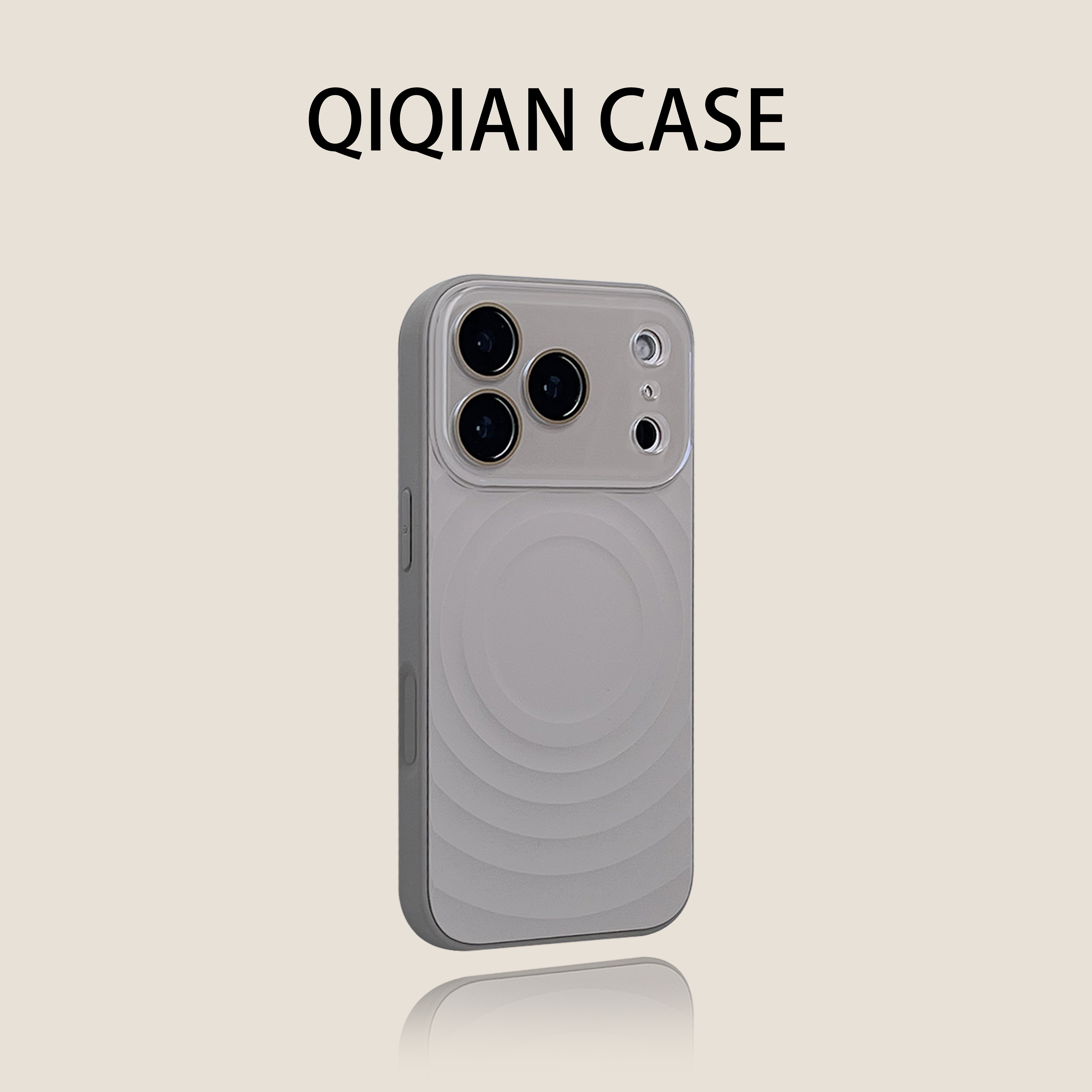 启乾 新款设计感液态大视窗波漾纹亚麻灰iPhone17/16手机壳适用苹果15/14promax硬壳个性创意小众高级感ins风,3C数码配件,手机保护套/壳,淘宝优惠券,粉丝福利购,淘宝优惠卷