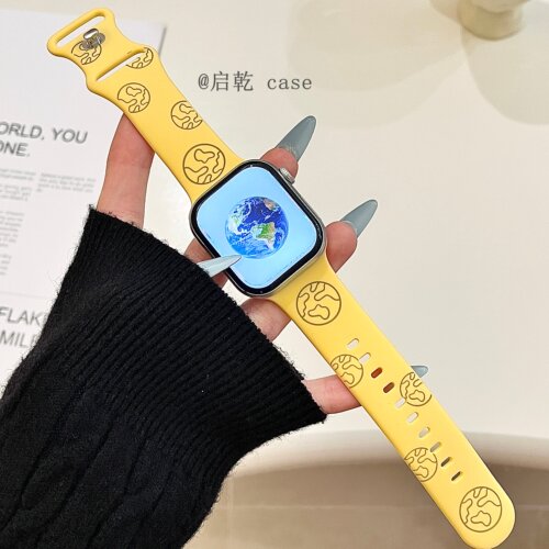 适用苹果手表表带硅胶