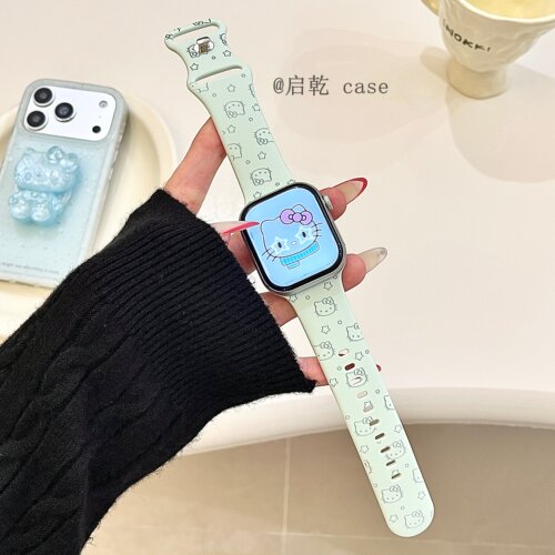 适用苹果手表表带硅胶