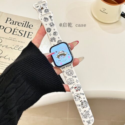适用苹果手表表带硅胶