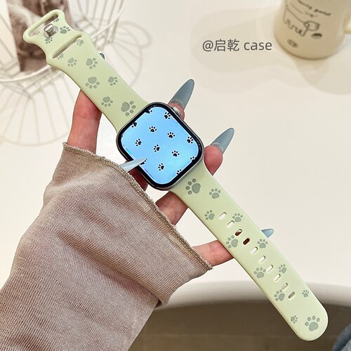 适用苹果手表表带硅胶