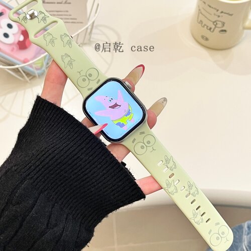 适用苹果手表表带硅胶