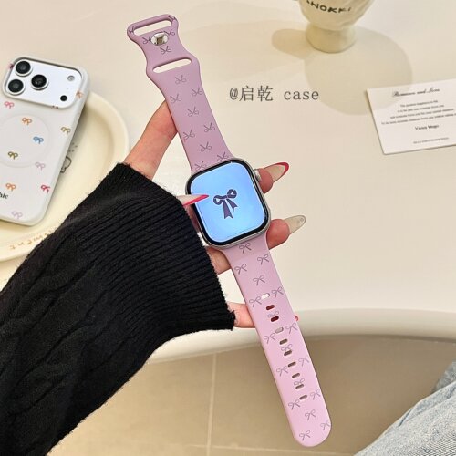 适用苹果手表表带硅胶