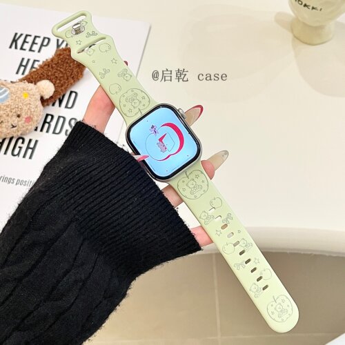 适用苹果手表表带硅胶