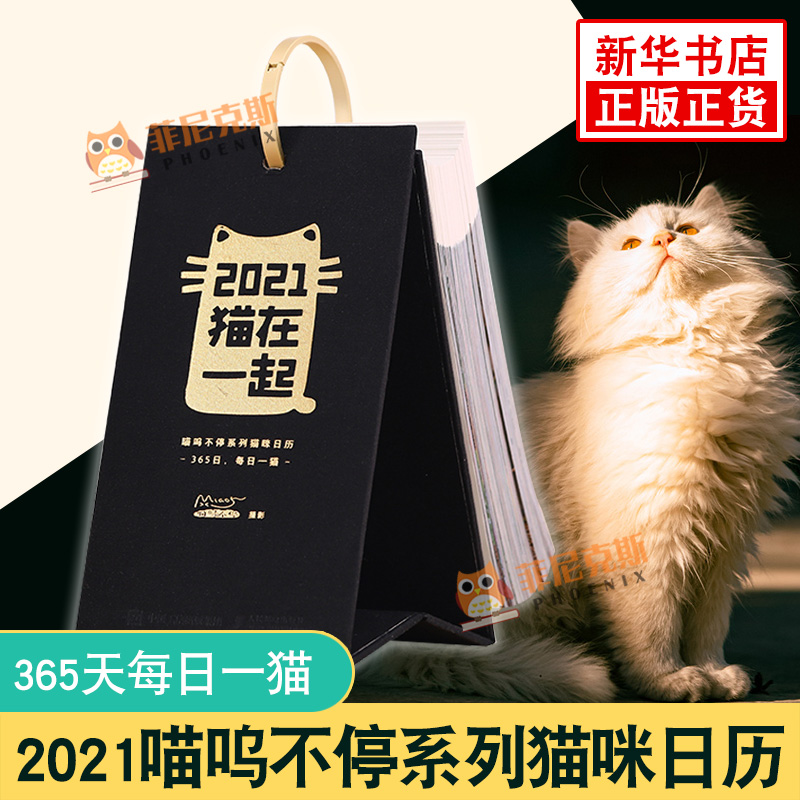 猫在一起 2021喵呜不停系列猫咪日历 hc猫语 四季猫影手账作者 36