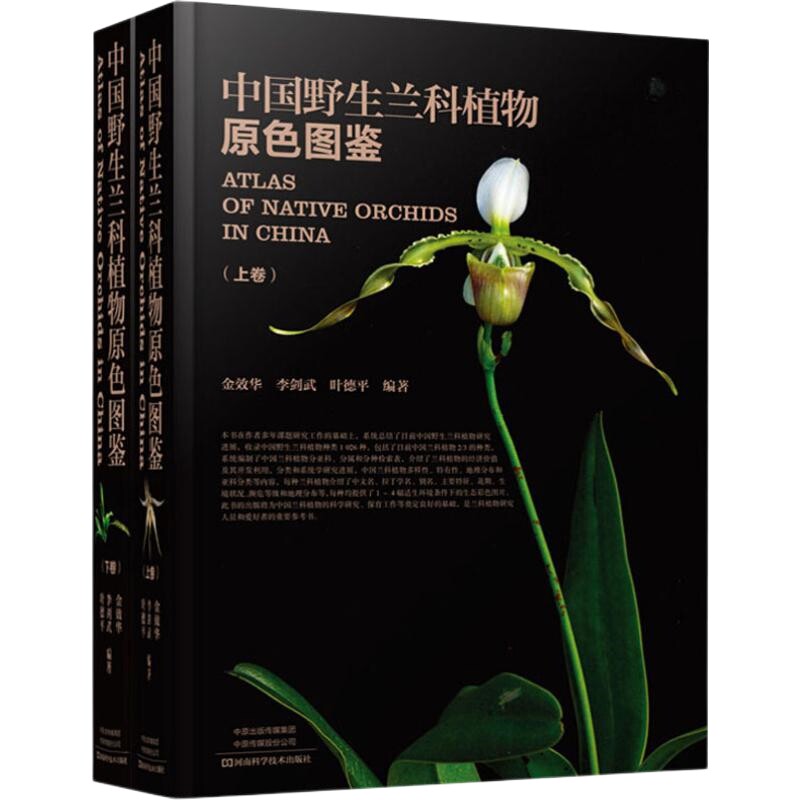 中国野生兰科植物原色图鉴:上下卷金效华, 李剑武, 叶德平编著自然科学总论河南科学技术出版社新华书店正版