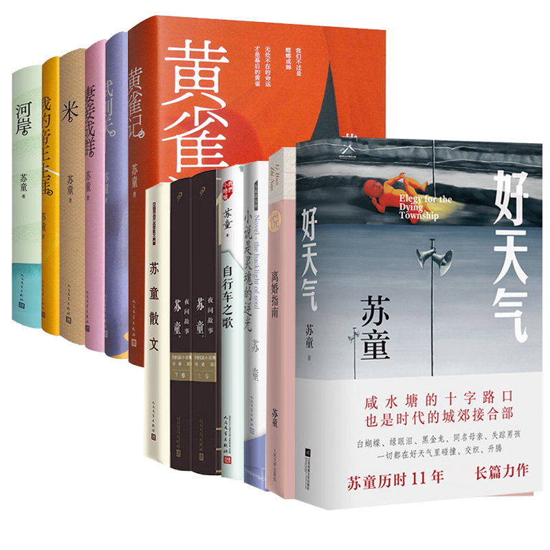 苏童作品合集12册 新华正版书籍