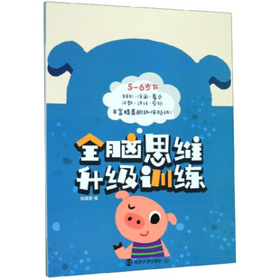 全脑思维升级训练 5-6岁下 5-6岁儿童益智游戏 裕盛星 编 数字对应 归类 数数 涂色等 南京大学出版社 新华正版书籍