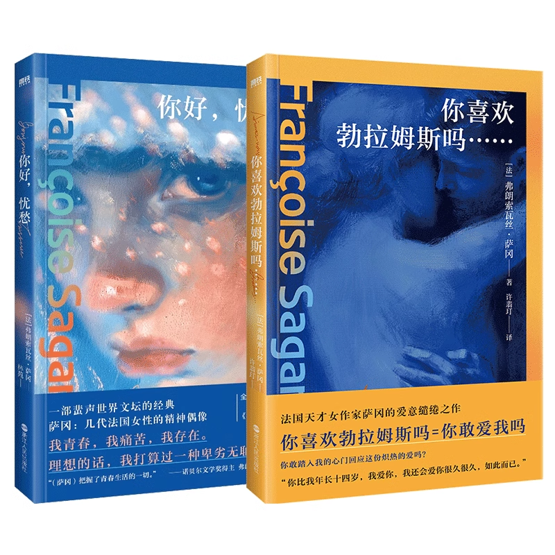 你好.忧愁+你喜欢勃拉姆斯吗... 弗朗索瓦丝·萨冈 浙江人民出版社 外国小说 新华正版书籍