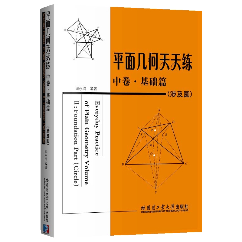平面几何天天练(中)(基础篇)(涉及圆)数学哈尔滨工业大学出版社新华书店正版