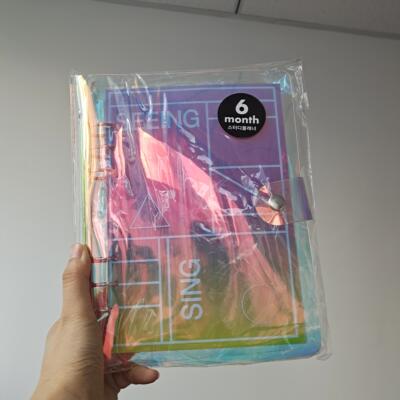 LUCALAB镭射6孔方格A5活页本