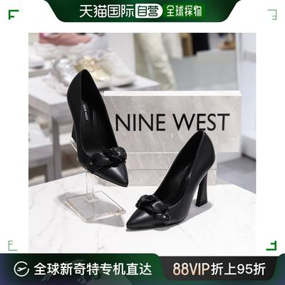 韩国直邮nine west玖熙高跟鞋女士黑色百搭时尚简约个性NW362