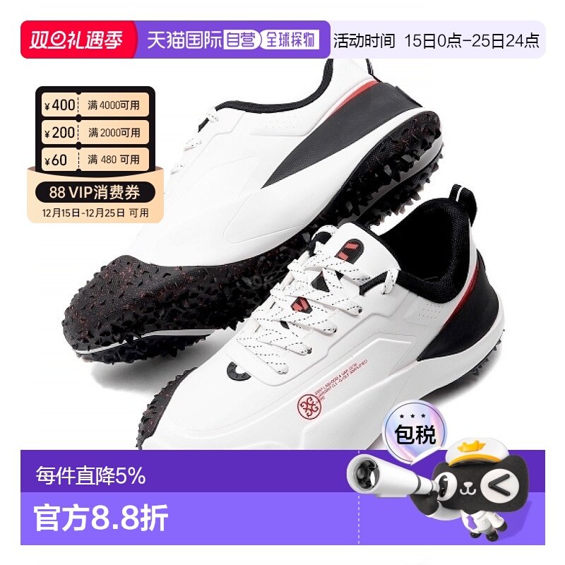 韩国直邮 G/FORE男款G/18TPU无钉高尔夫球鞋 (GUF000001-S/ONX)