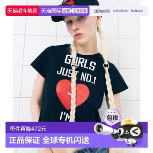 T恤CA25AST003BKF CALIE女士女装 GURLS JUST SHIR 韩国直邮AS