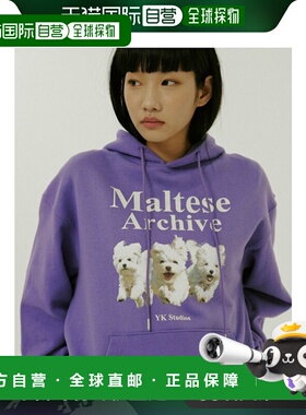 韩国直邮WAIKEI韩国小众设计师狗狗图案时尚日常卫衣YK22SSTS02