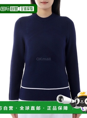 韩国直邮Callaway Chev 毛衣（带饰边）(CGGSF180-410) 圆领针织