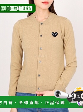 韩国直邮COMME DES GARCONS P1N023 开襟衫 女士 黑色心形徽标 珍