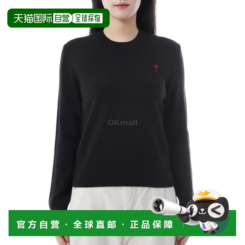 韩国直邮AMI FKS826 001 009 圆领针织