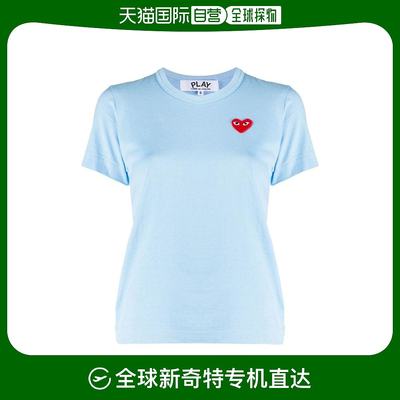 韩国直邮COMME DES GARCONS24SS短袖T恤女P1T271 BLUE