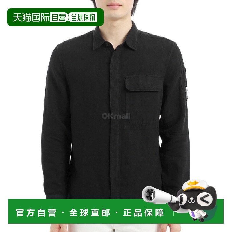 韩国直邮CP COMPANY 破损亚麻/棉质镜片衬衫外套 (18CMOS243A 006