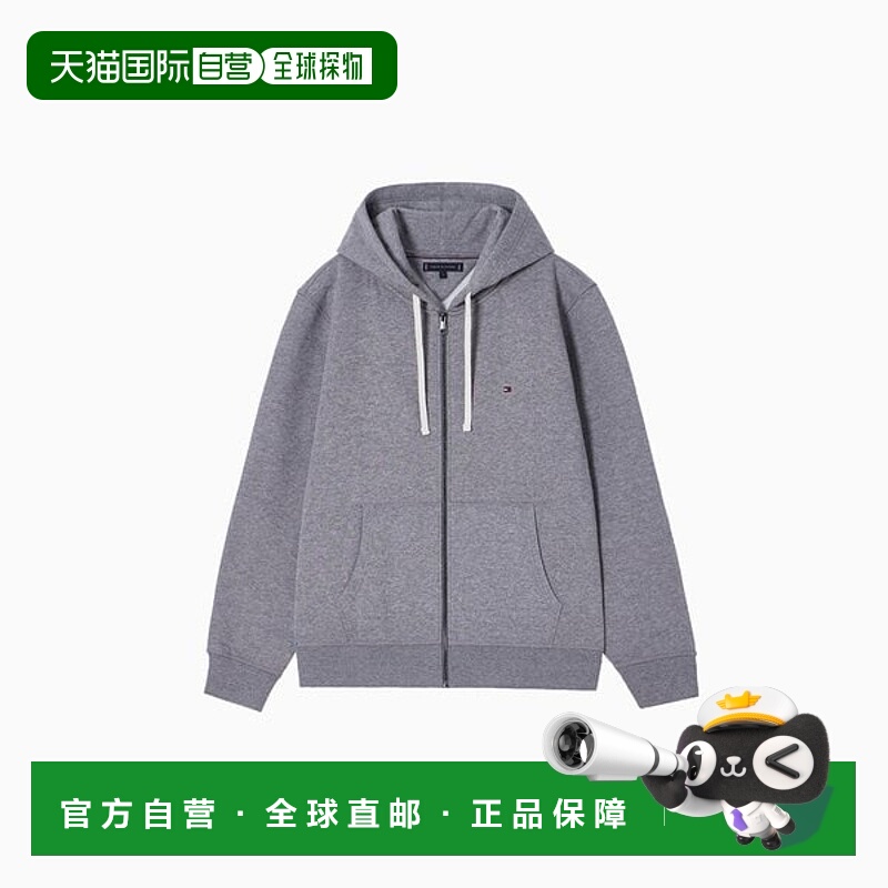 韩国直邮TOMMY HILFIGER 基本款羊毛连帽拉链 T12F7TKJ150MT1P91