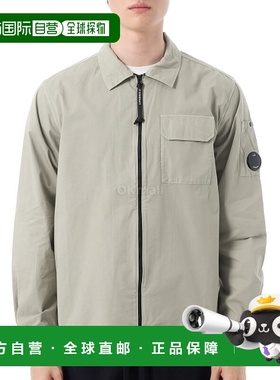 韩国直邮CP COMPANY 有机华达呢全拉链外套衬衫 (18CMOS124A 1101