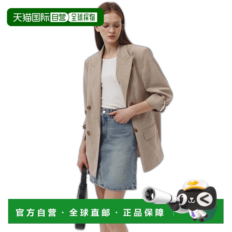 韩国直邮Dunst2023秋冬新品中性风经典女款夹克UDJA3B126G1羊毛