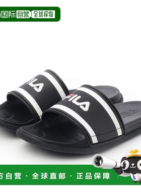 韩国直邮FILA Wheela Public Slick Tender Line 拖鞋（黑色） 1S