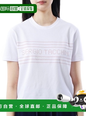 韩国直邮Sergio Tacchini REMO T 恤 (STS25W51159-亮白色) 咨询