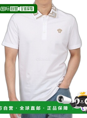 韩国直邮VERSACE 希腊回纹短袖POLO衫 2024年春季 A87402 1A06199