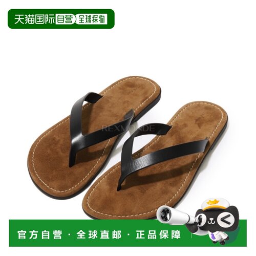韩国直邮THE ROW 沙滩人字拖（F1874 L838 黑色） 凉鞋